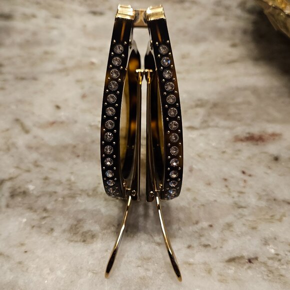 RARE GUCCI HOLLYWOOD FOREVER FOLDING AVIATOR EMBELLISHED CRYSTAL SUNGLASSES